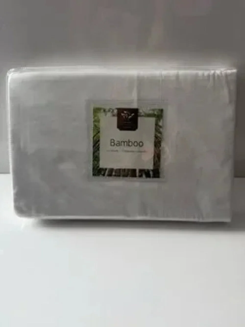 Bamboo Twin Fitted Bed Sheet White Brand New
